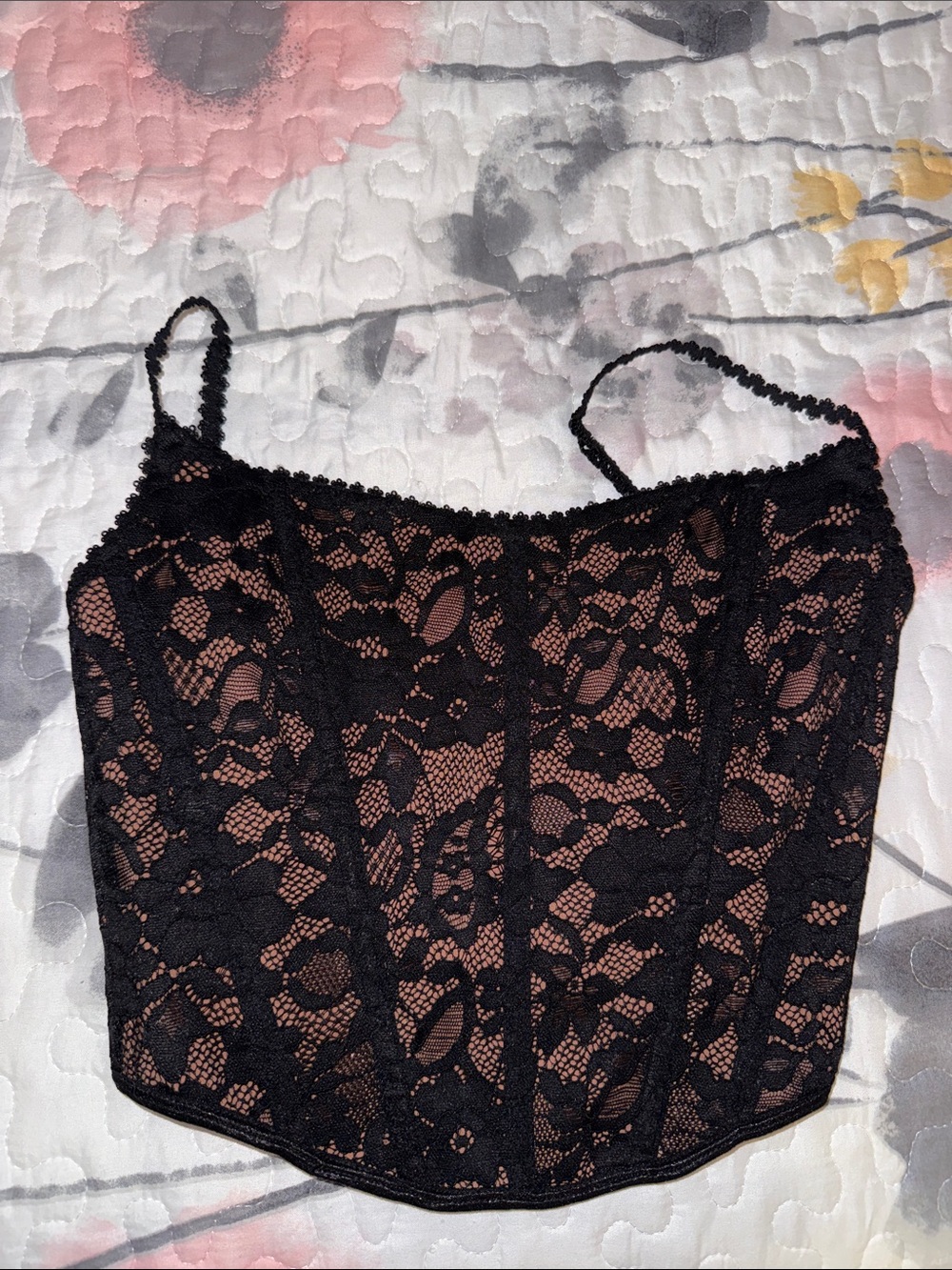 Dynamite Black Lace Camisole Tank Top